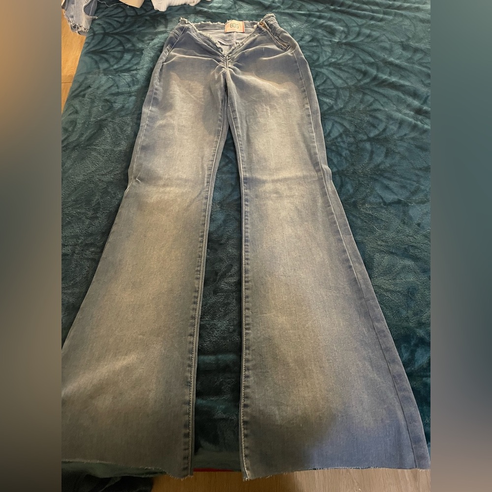 Bdg scrunch front flair jean